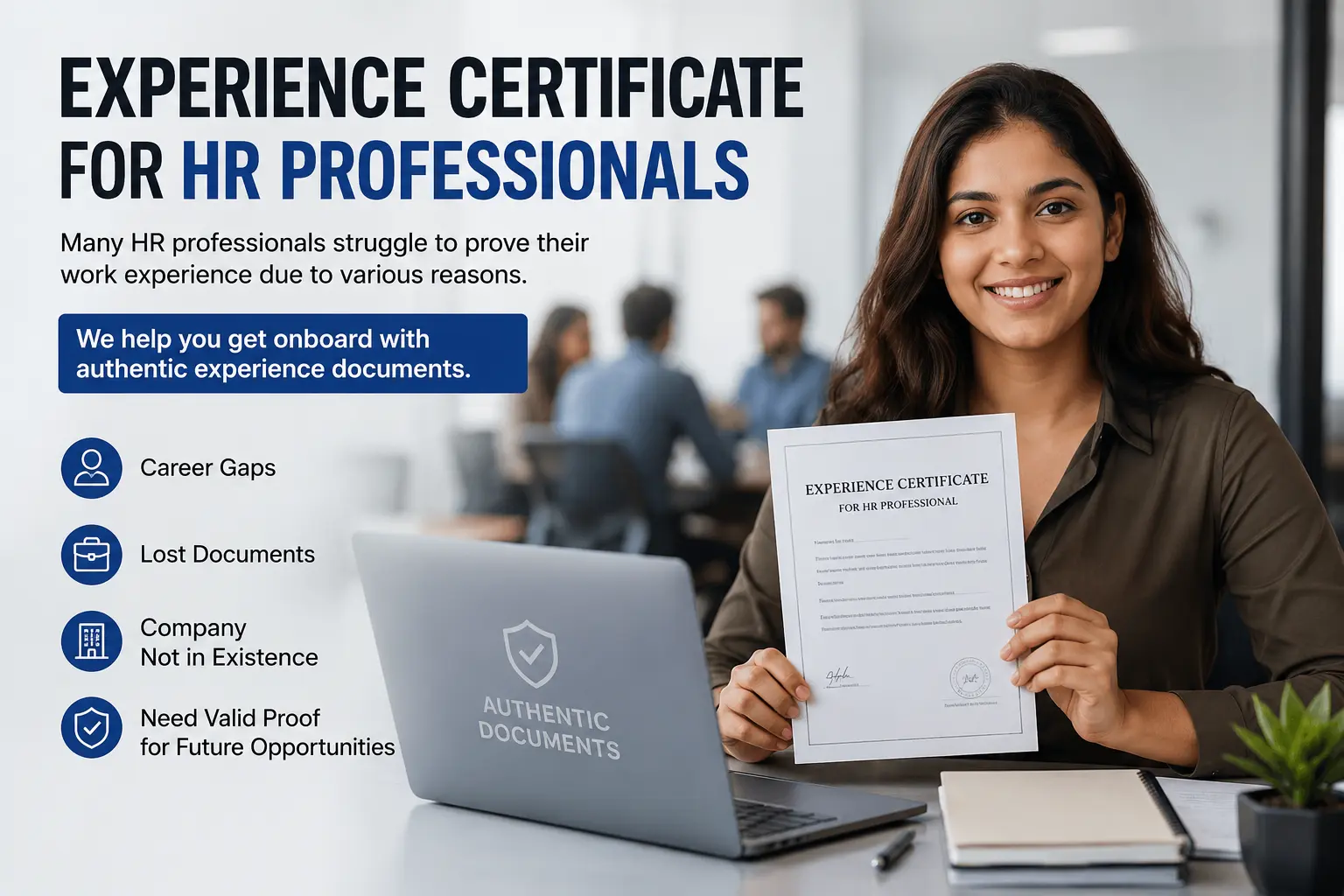 Experience Certificate For HR